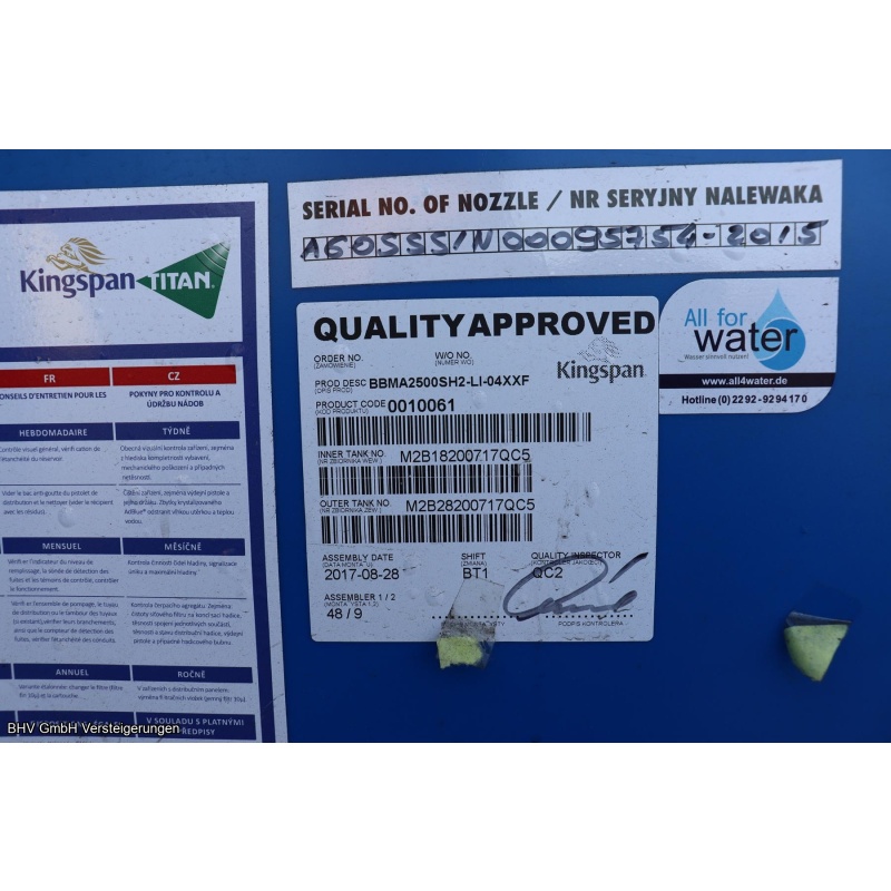 Ad-Blue Tankstelle Kingspan Titan Blue Master