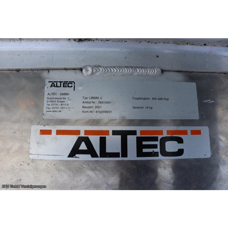 Aluminium Überladebrücke (Stückzahl: 3) Altec LBWM 2