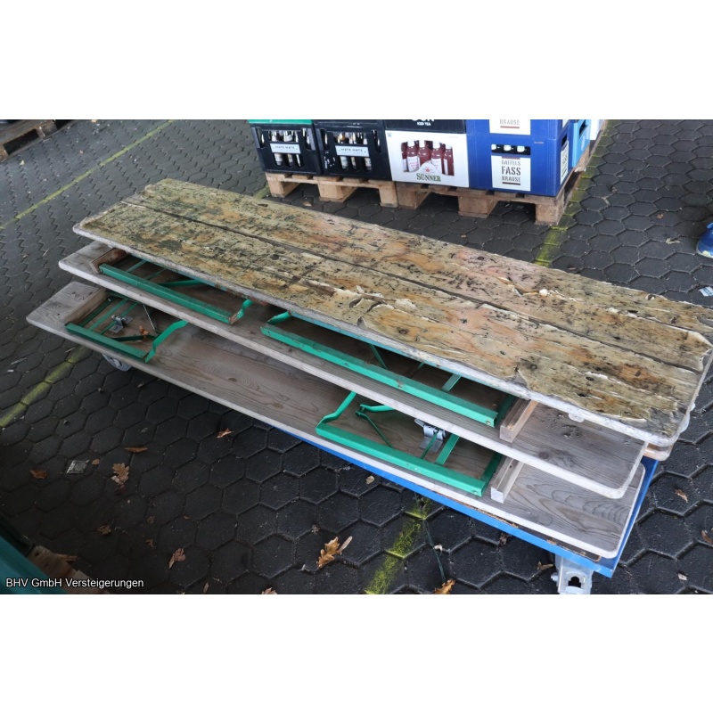 Posten Bierzeltgarnitur mit Rollwagen Rollcart 02-1320