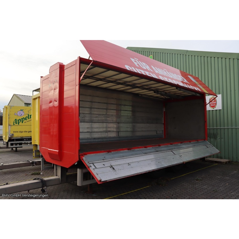 Anhänger Schankwand Tandem mit Hebebühne (K - AP 2161) K+G Tec GmbH  ZPA 18