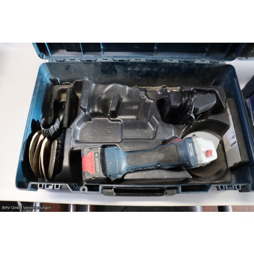Akku-Winkelschleifer (im Koffer) Bosch (blau) GWS 18V-7