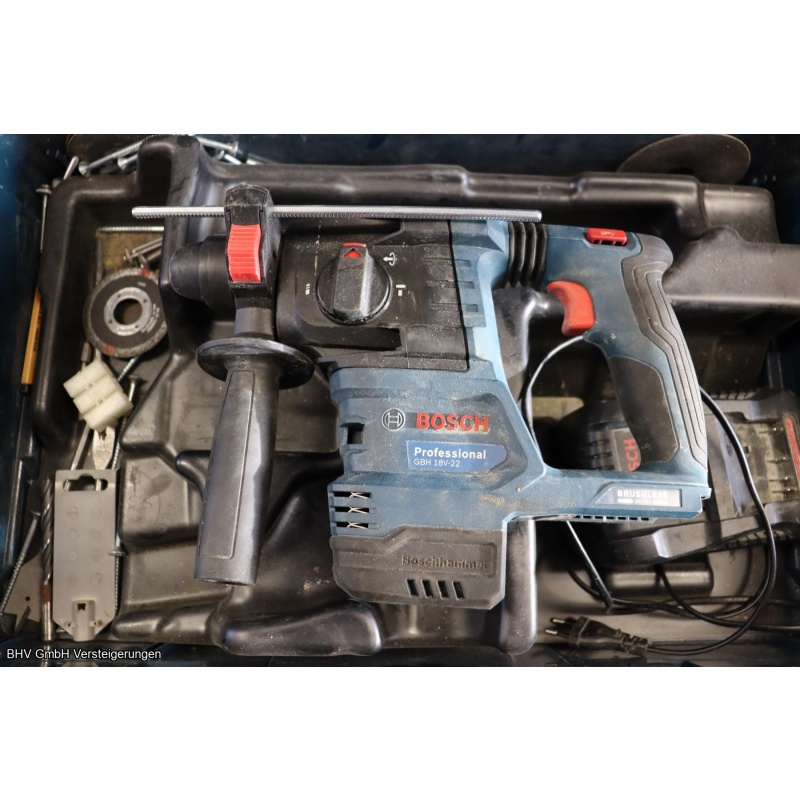 Akku-Bohrhammer (im Koffer) Bosch (blau) GBH 18V-22 Professional