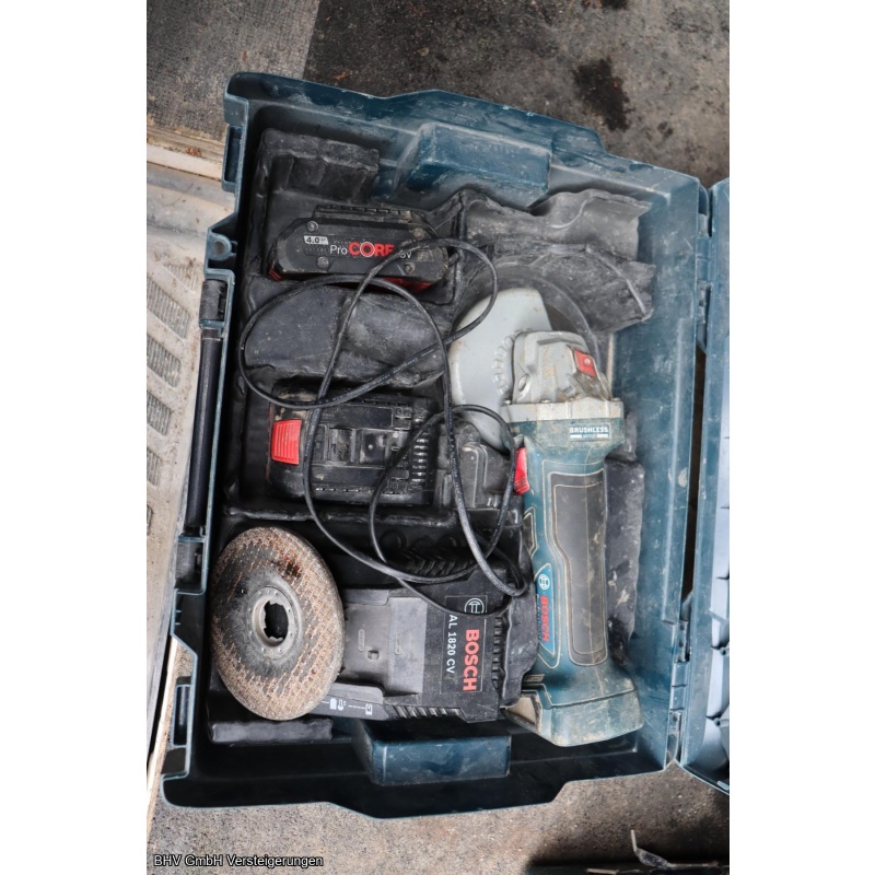 Akku-Winkelschleifer (im Koffer) Bosch (blau) GWS 18V-7