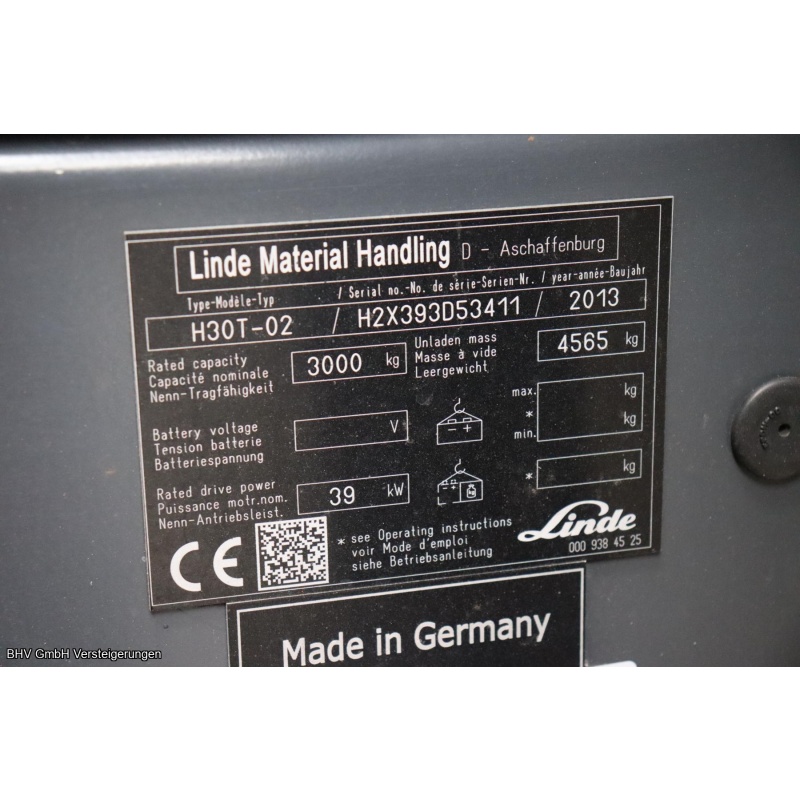 Gabelstapler (Gas) Linde H 30T-02
