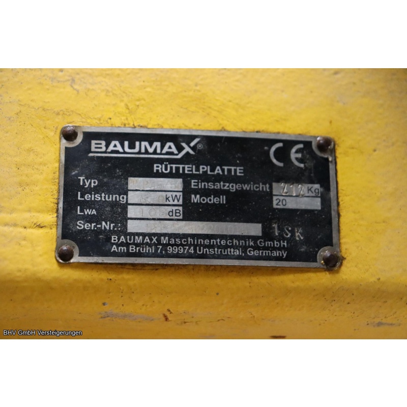 Rüttelplatte Baumax HVP 35/50