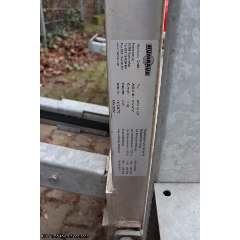 Baumaschinenanhänger (BM - NM 38) Humbaur HS 353516 Profi