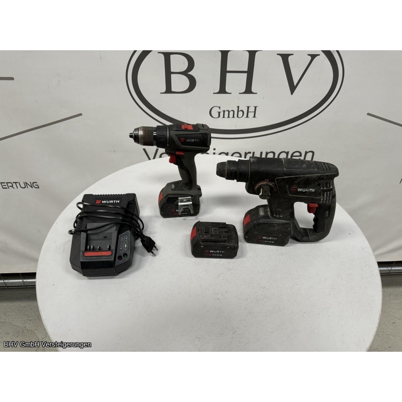 Akkuschrauber + Akku-Bohrhammer Würth Master