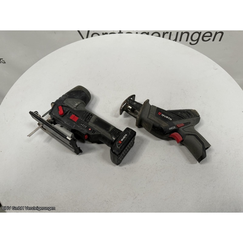 Akku-Stichsäge + Akku-Säbelsäge Würth Master