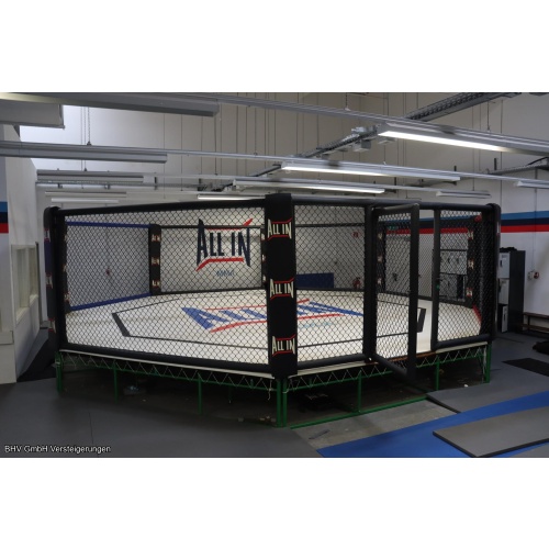 Box- / MMA-Käfig mit erhöhter Plattform
