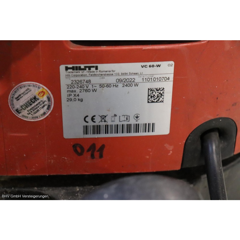 Industriestaubsauger Hilti VC 60-W