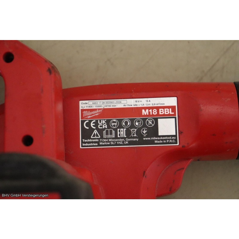 Akku-Gebläse Milwaukee M18 BBL