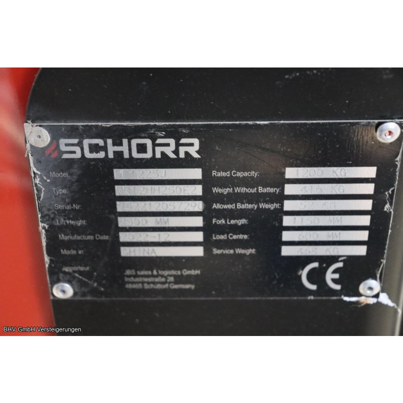 Elektro-Hochhubwagen Schorr CL1225J