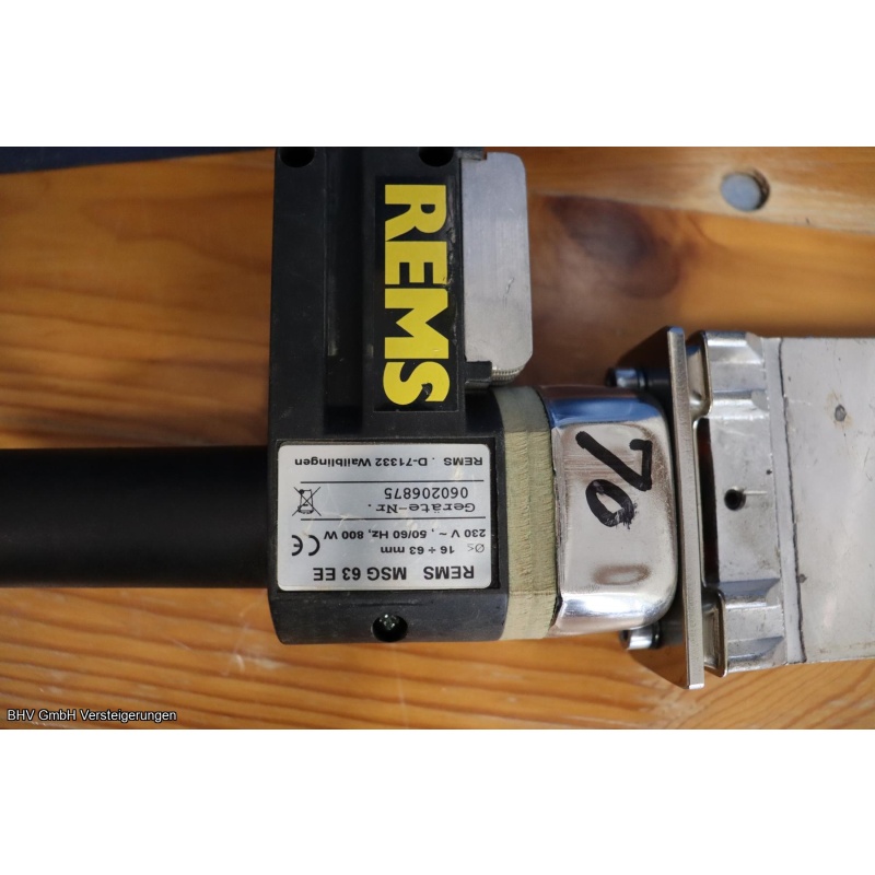 PE-Schweißgerät Rems MSG 63 EE