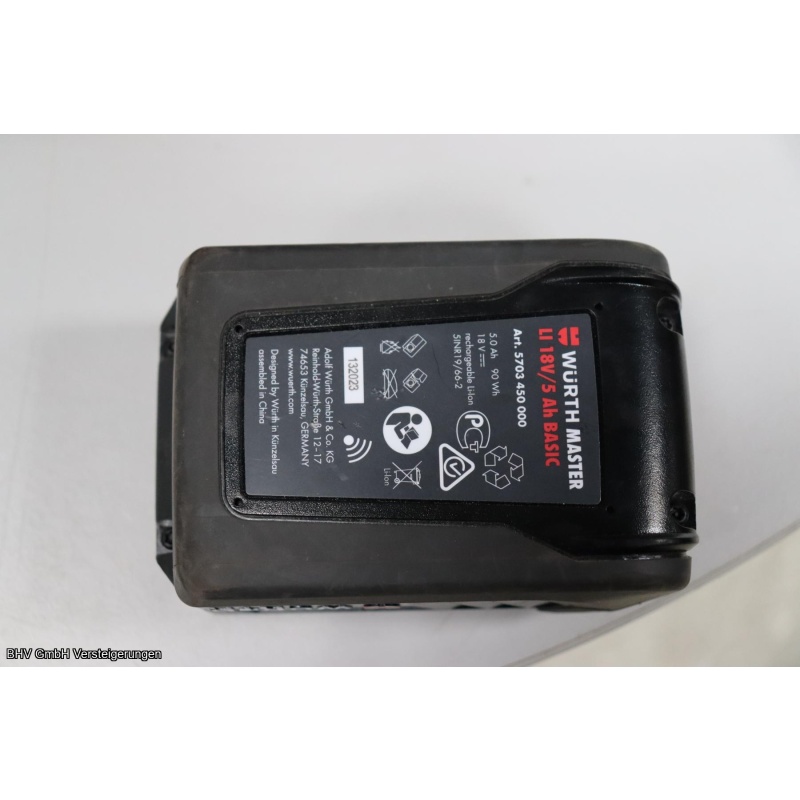 Akkustaubsauger Würth Master AMTS 18L Compact