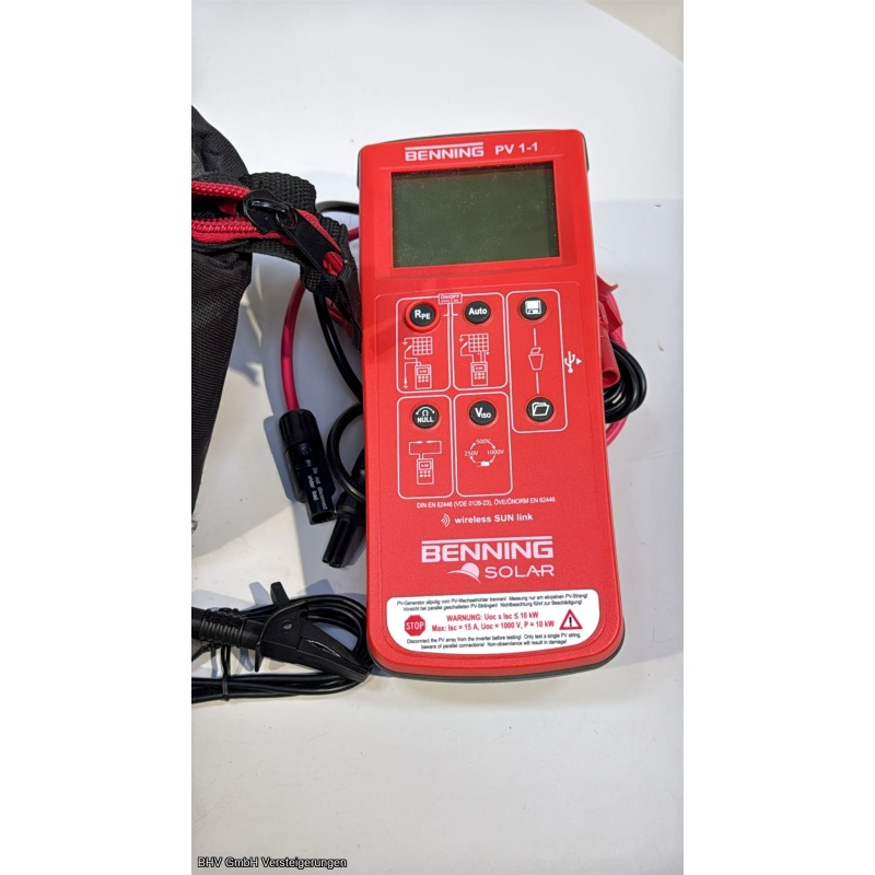 Photovoltaik-Installationstester Benning Solar PV 1-1