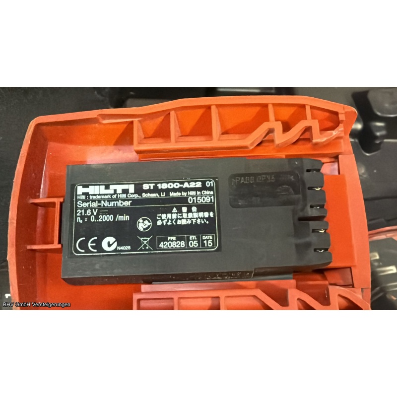 Akku-Metallbauschrauber (im Koffer) Hilti ST 1800-A22