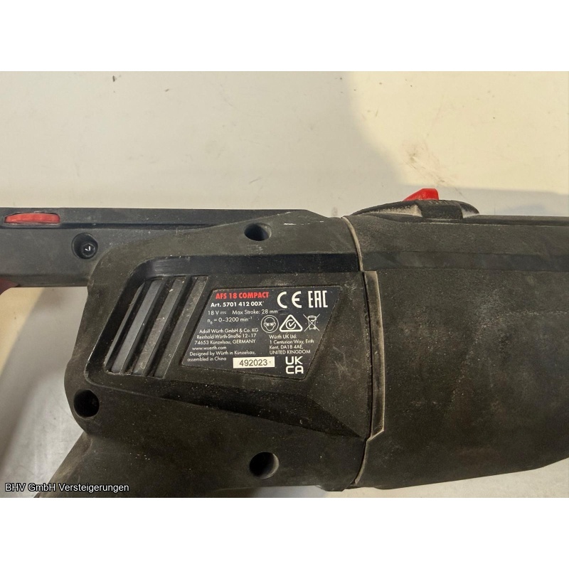 Akku-Säbelsäge Würth Master AFS 18 Compact