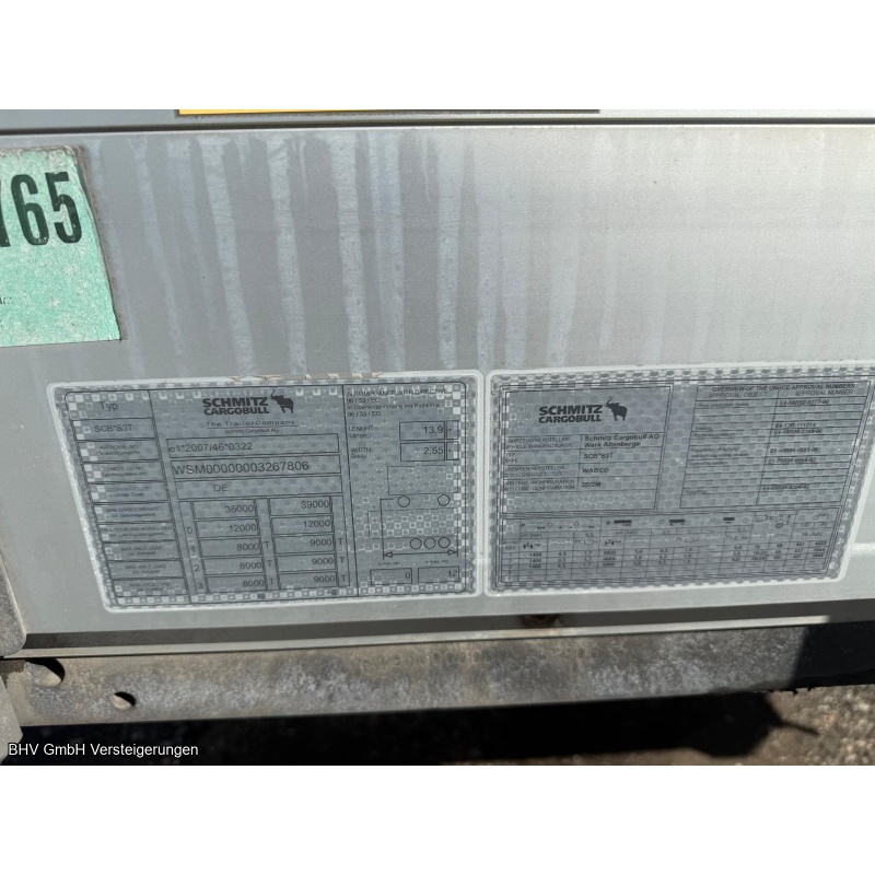 Auflieger Sattelcurtainsider (Mega)  Schmitz Cargobull SCS 24/L 13.62 MEGA