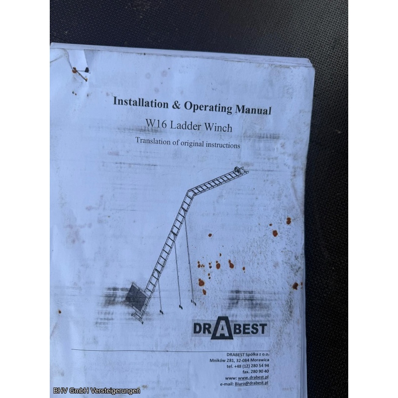 Dachdecker - Leiterlift - Leiterwinde Drabest W 16