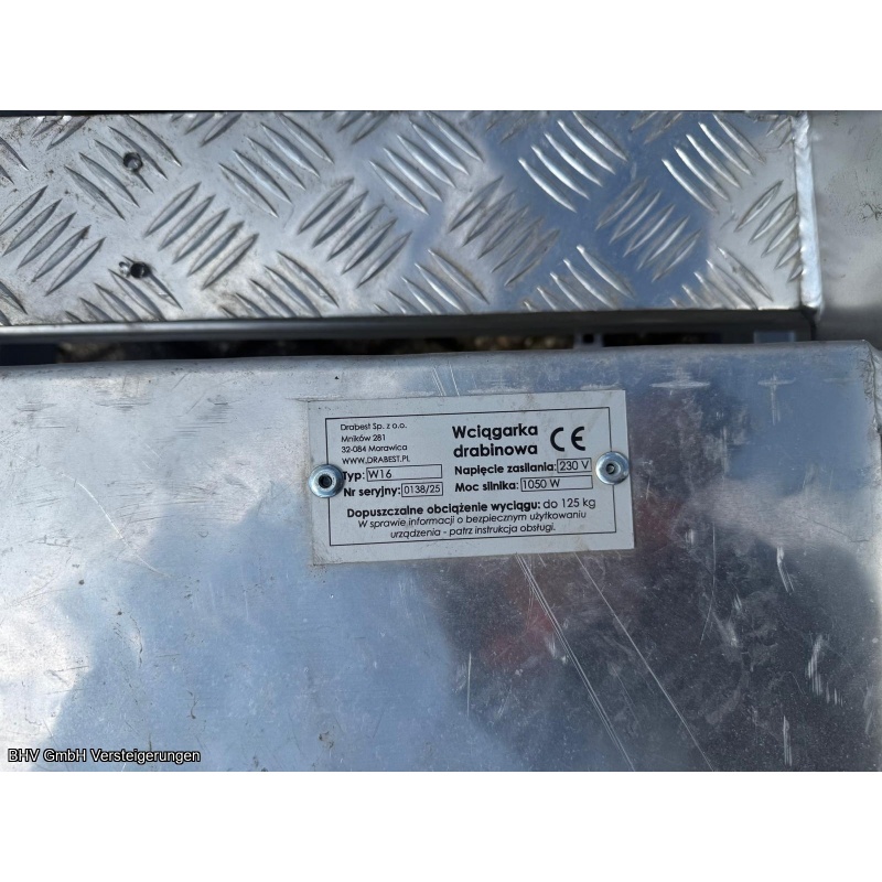 Dachdecker - Leiterlift - Leiterwinde Drabest W 16